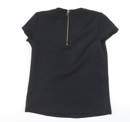 Womens UK Size 6 Mohito Black Basic Blouse