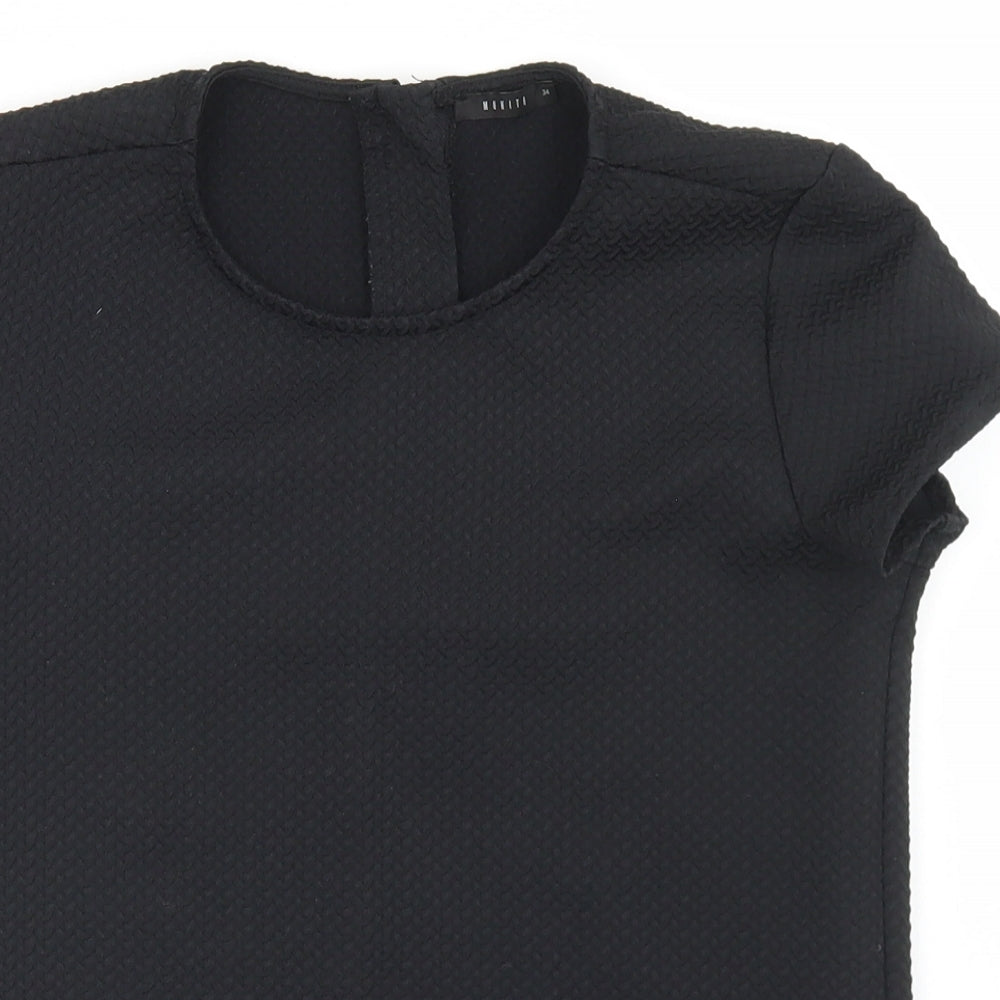 Womens UK Size 6 Mohito Black Basic Blouse