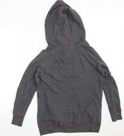 Iris & Edie Womens Grey  Cotton Pullover Hoodie Size 6   - Size 6-8