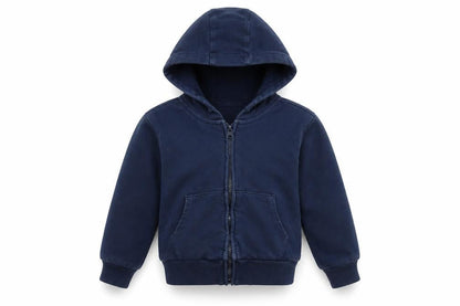 Front view of George girls’ blue jacket, size 5-6, years zip