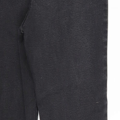 Denim & Co. Womens Black  Cotton Jegging Jeans Size 12 L26 in Slim Zip
