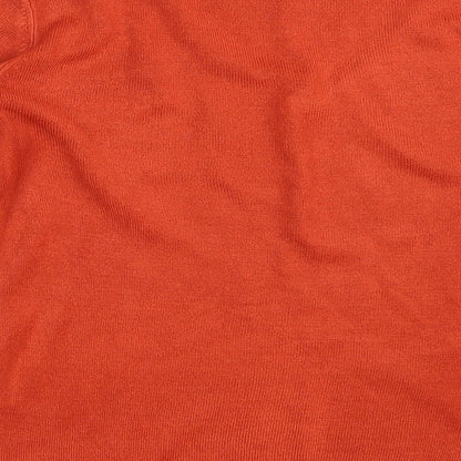 Autonomy Womens Brown V-Neck  Acrylic Pullover Jumper Size M