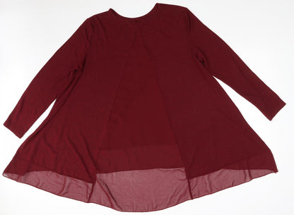 Womens UK Size L New Look Purple Pullover Jumper
