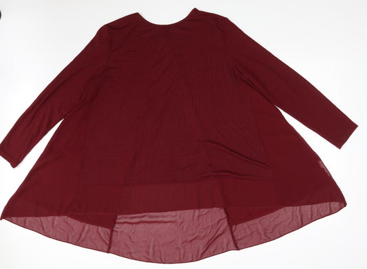 Womens UK Size L New Look Purple Pullover Jumper