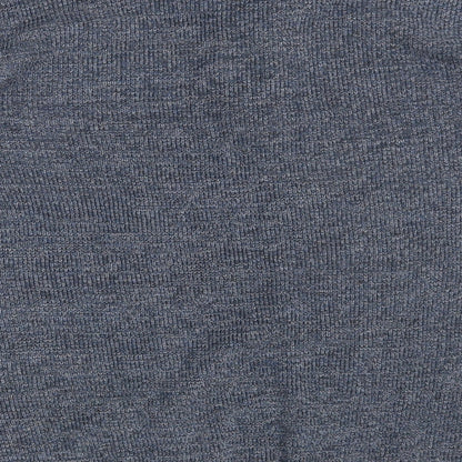 George Mens Blue Round Neck  Cotton Pullover Jumper Size XL