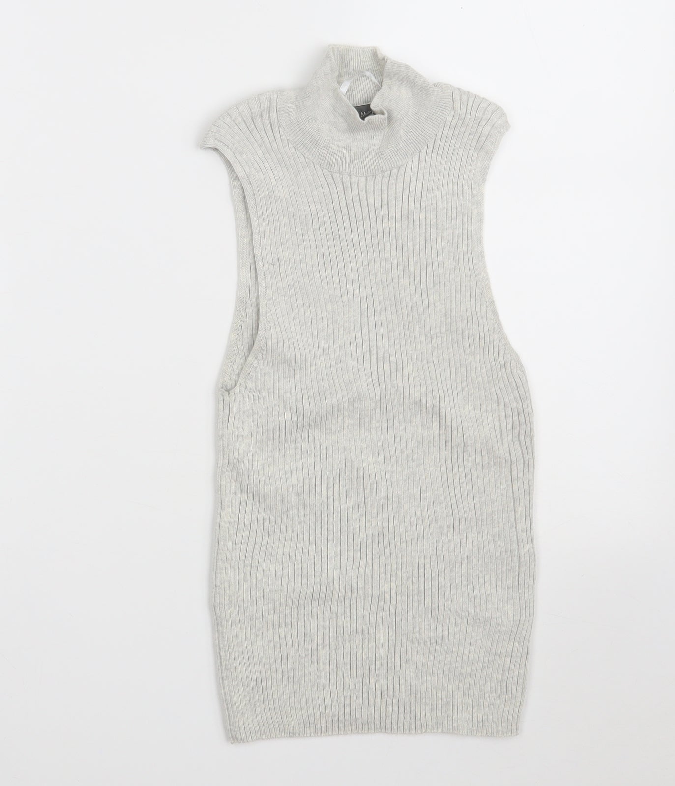 Primark Womens Grey Roll Neck  Polyester Pullover Jumper Size M