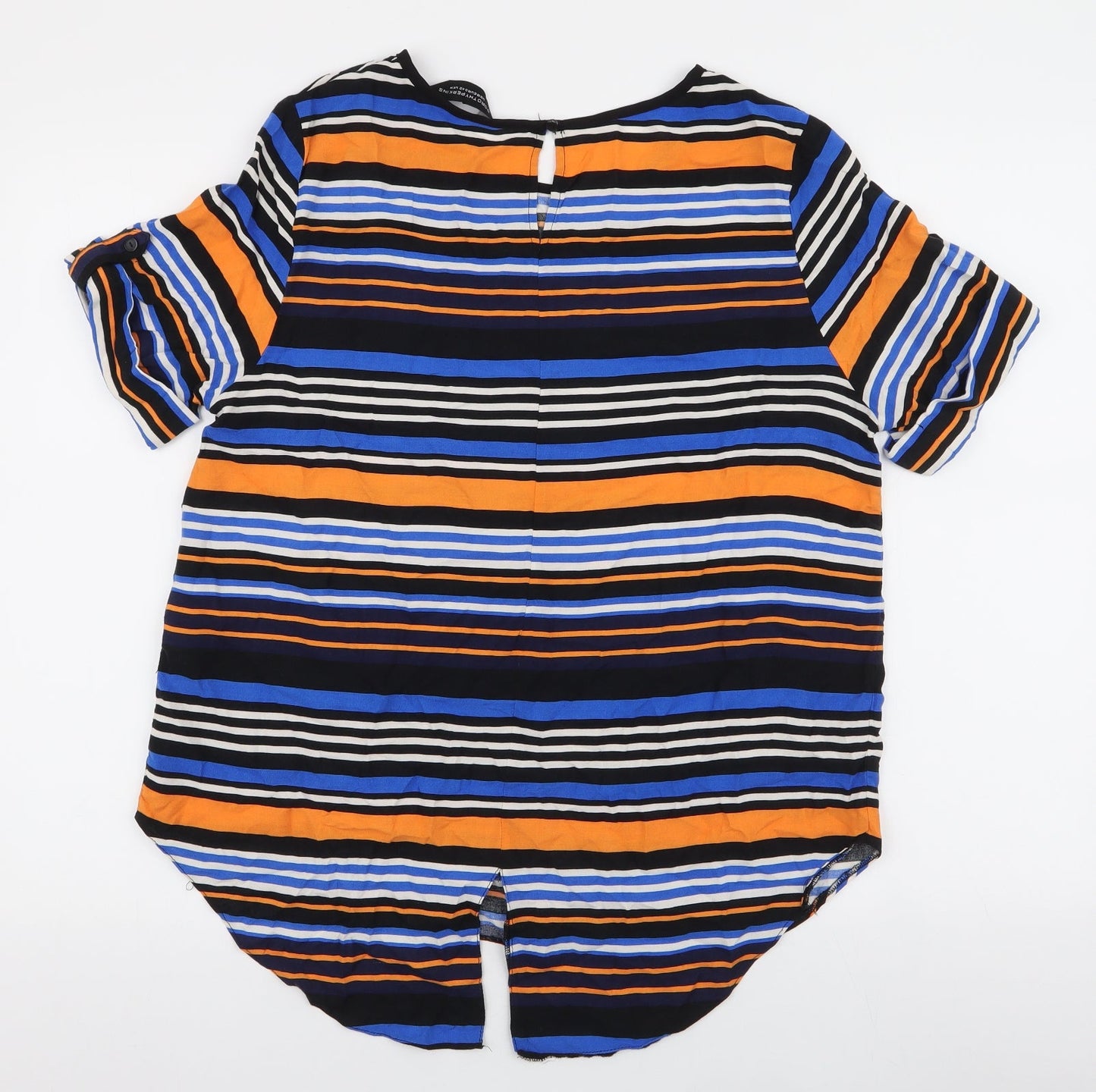 Womens UK Size 14 Dorothy Perkins Multicoloured Basic Blouse