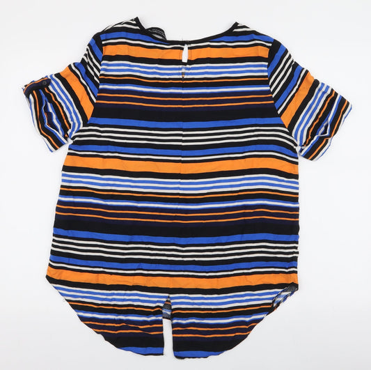 Womens UK Size 14 Dorothy Perkins Multicoloured Basic Blouse