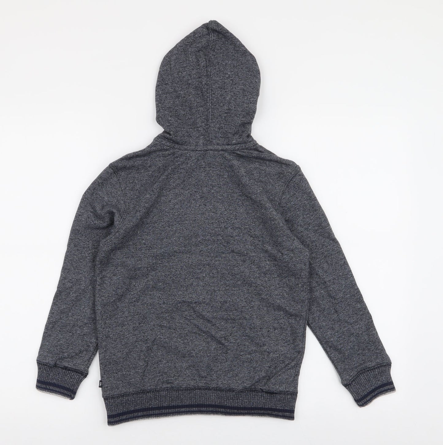 Okaidi Boys Blue  Cotton Full Zip Hoodie Size 10 Years  Zip