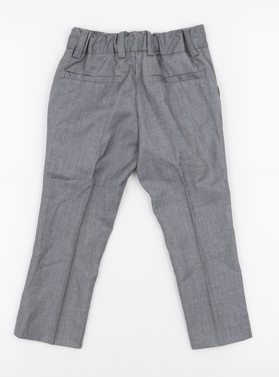 NEXT Boys Grey  Polyester Dress Pants Trousers Size 3 Years  Regular Zip