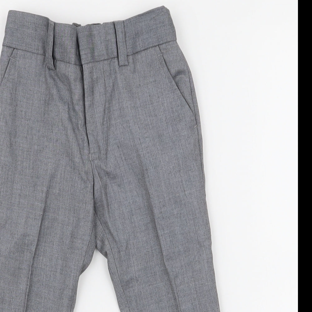 NEXT Boys Grey  Polyester Dress Pants Trousers Size 3 Years  Regular Zip