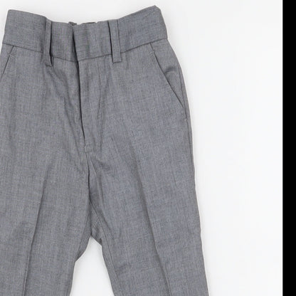 NEXT Boys Grey  Polyester Dress Pants Trousers Size 3 Years  Regular Zip