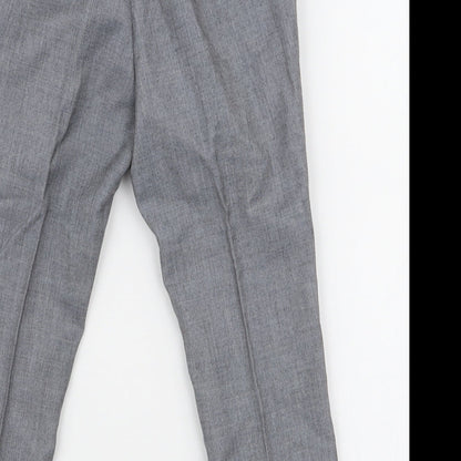 NEXT Boys Grey  Polyester Dress Pants Trousers Size 3 Years  Regular Zip