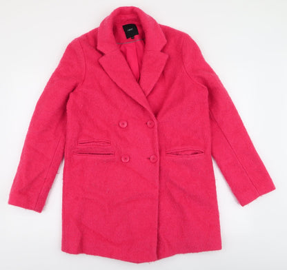 Womens UK Size 10 NEXT Pink Overcoat