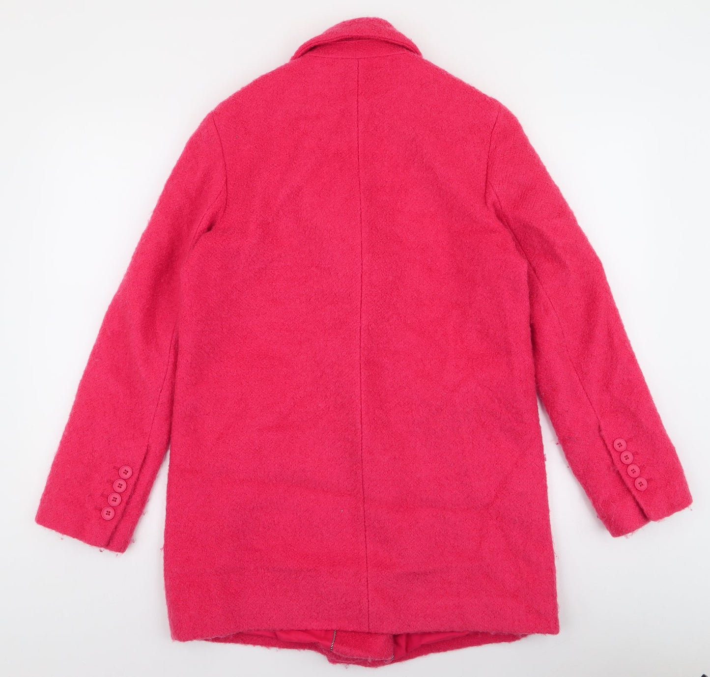 Womens UK Size 10 NEXT Pink Overcoat