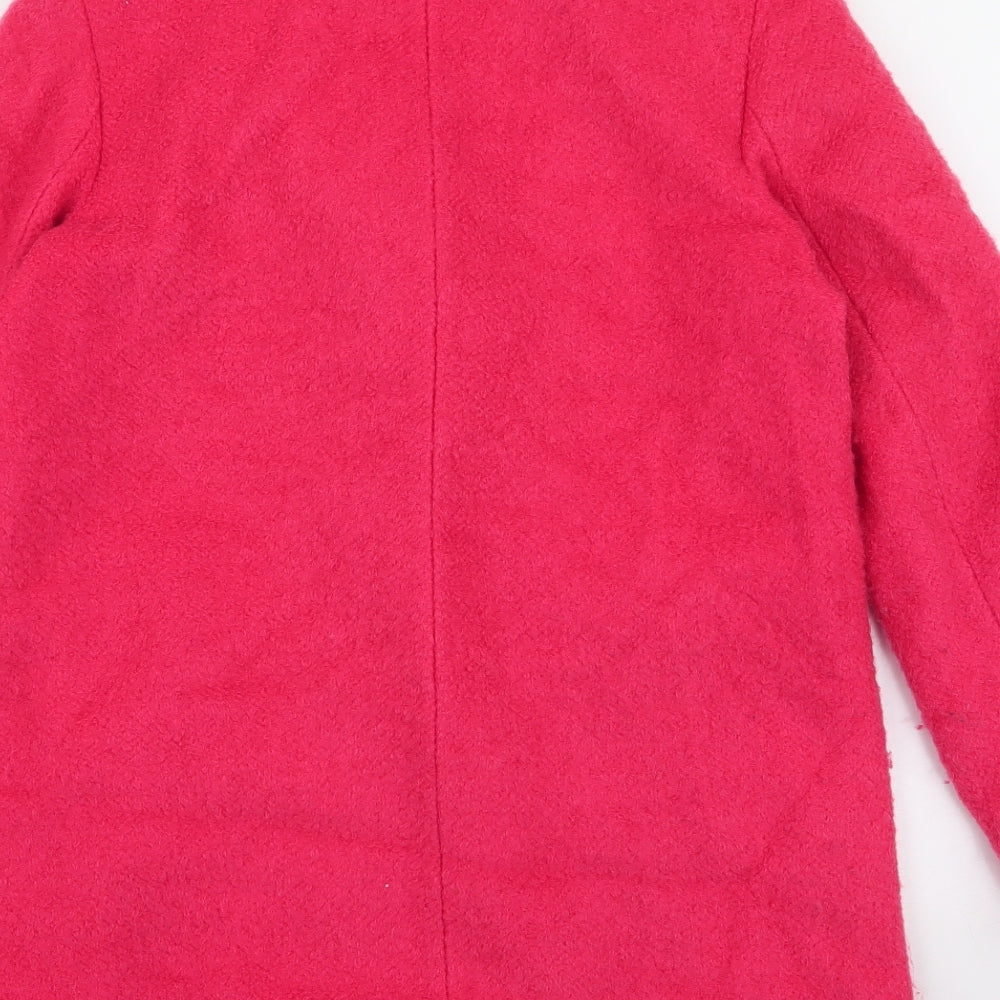 Womens UK Size 10 NEXT Pink Overcoat