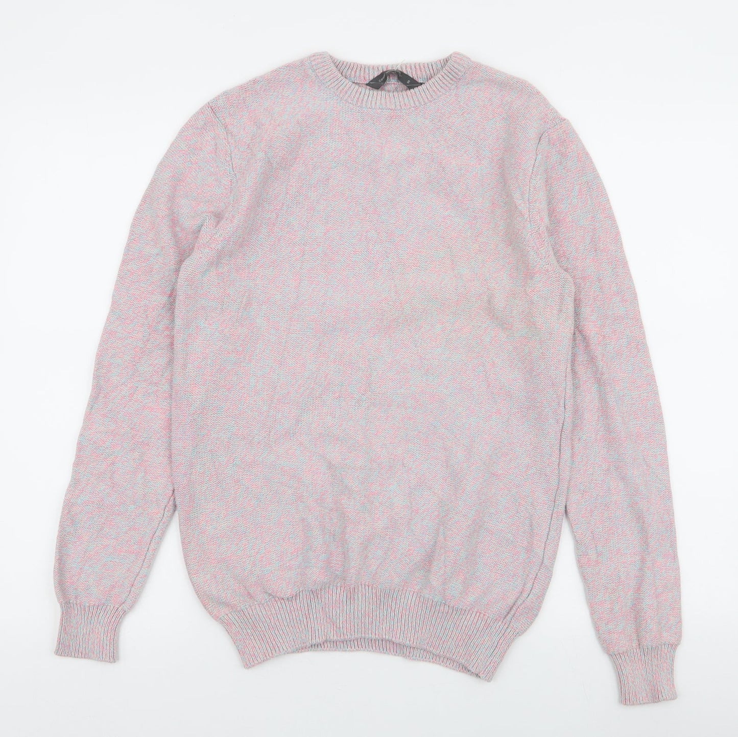 Cedar Wood State Mens Pink Round Neck  Cotton Pullover Jumper Size S