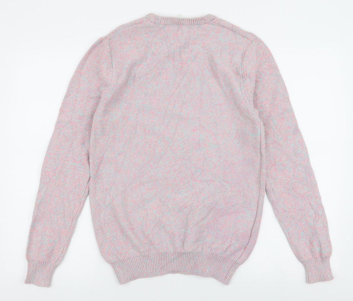 Cedar Wood State Mens Pink Round Neck  Cotton Pullover Jumper Size S