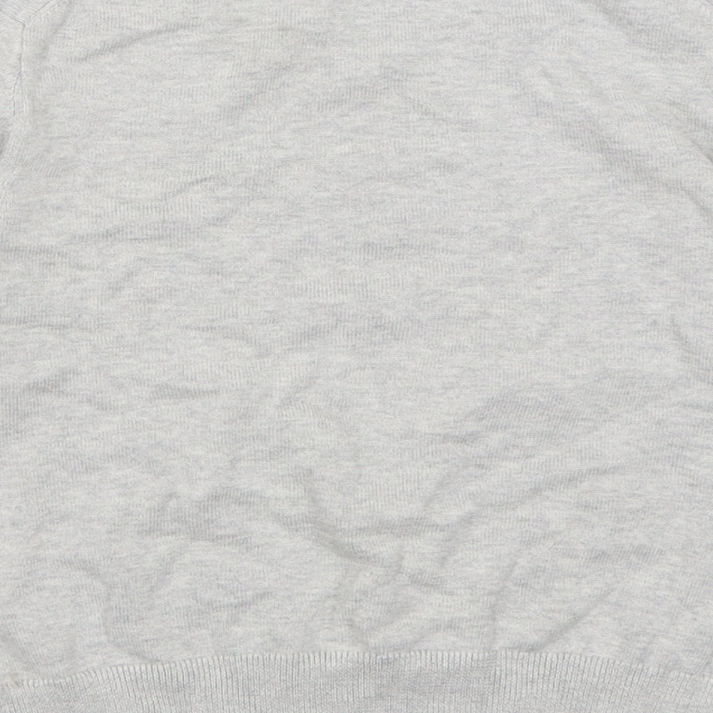 Uniqlo Girls Grey Crew Neck  Cotton Pullover Jumper Size 7-8 Years  Pullover - Minnie Mouse