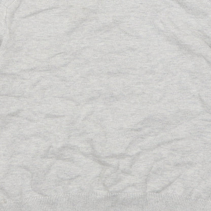 Uniqlo Girls Grey Crew Neck  Cotton Pullover Jumper Size 7-8 Years  Pullover - Minnie Mouse