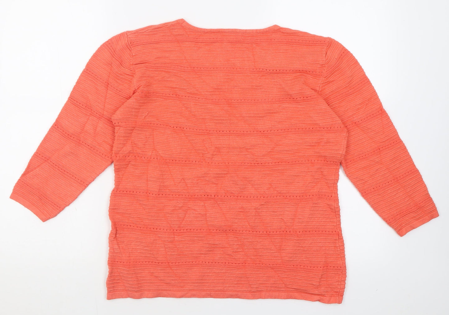 Womens UK Size M Preworn Pink Pullover Jumper