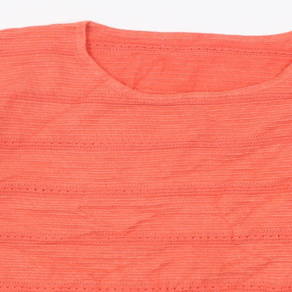 Womens UK Size M Preworn Pink Pullover Jumper