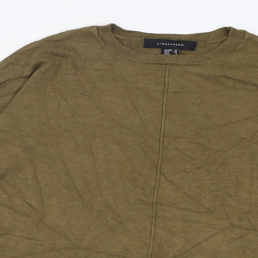 Womens UK Size 10 Atmosphere Green Pullover Jumper
