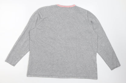 Womens UK Size L Preworn Grey Pullover Jumper