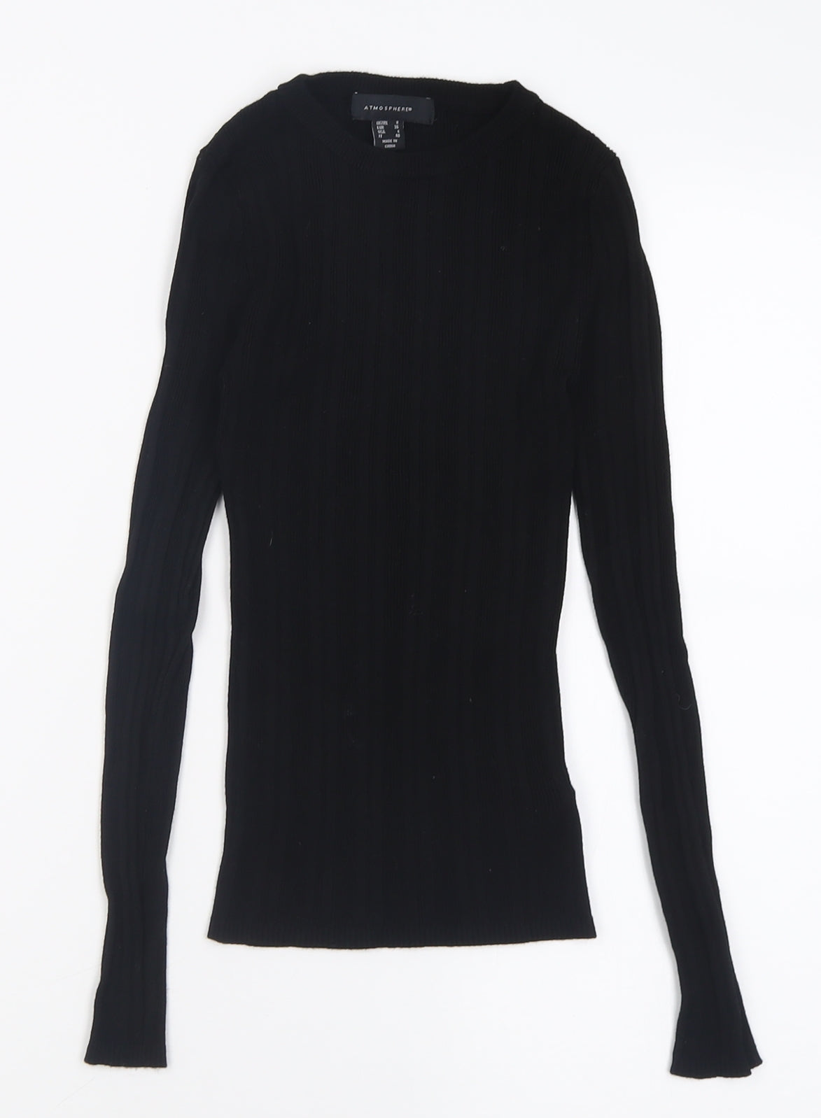 Womens UK Size 8 Atmosphere Black Pullover Jumper
