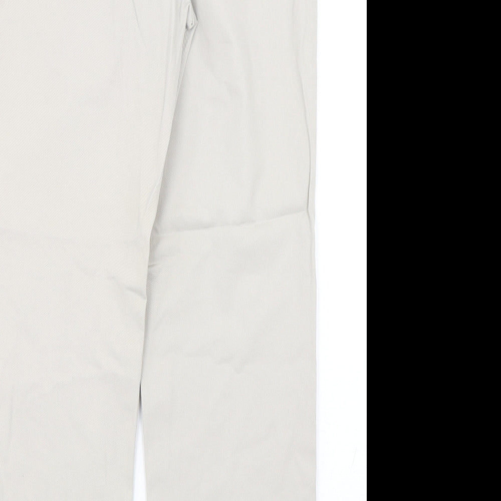 Nautica Womens Beige  Cotton Chino Trousers Size 32 L30 in Regular Button