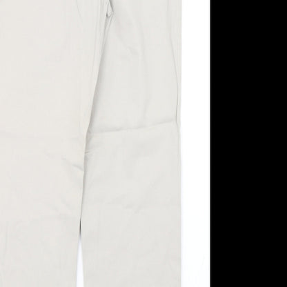 Nautica Womens Beige  Cotton Chino Trousers Size 32 L30 in Regular Button