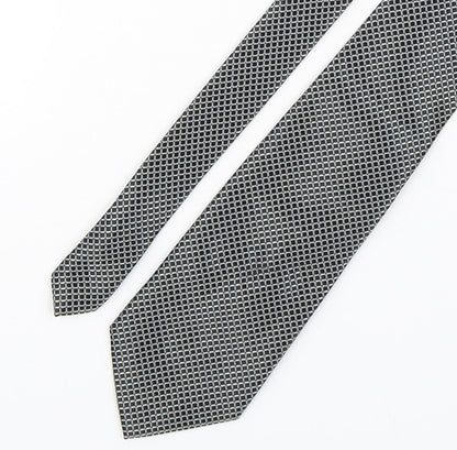 Mens BHS Black Plaids & Checks  Pointed Tie