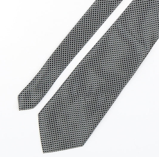 Mens BHS Black Plaids & Checks  Pointed Tie