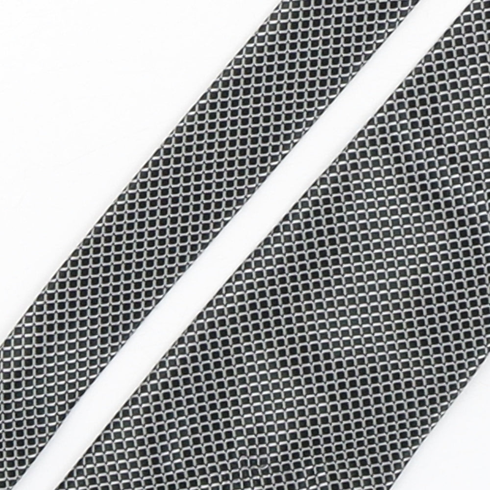 Mens BHS Black Plaids & Checks  Pointed Tie