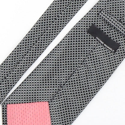 Mens BHS Black Plaids & Checks  Pointed Tie