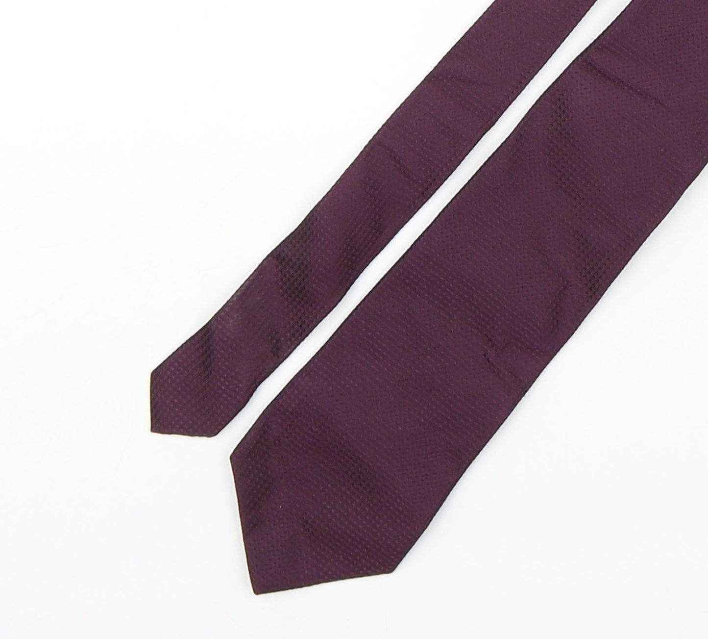 Zadi Mens Purple  Silk Pointed Tie One Size