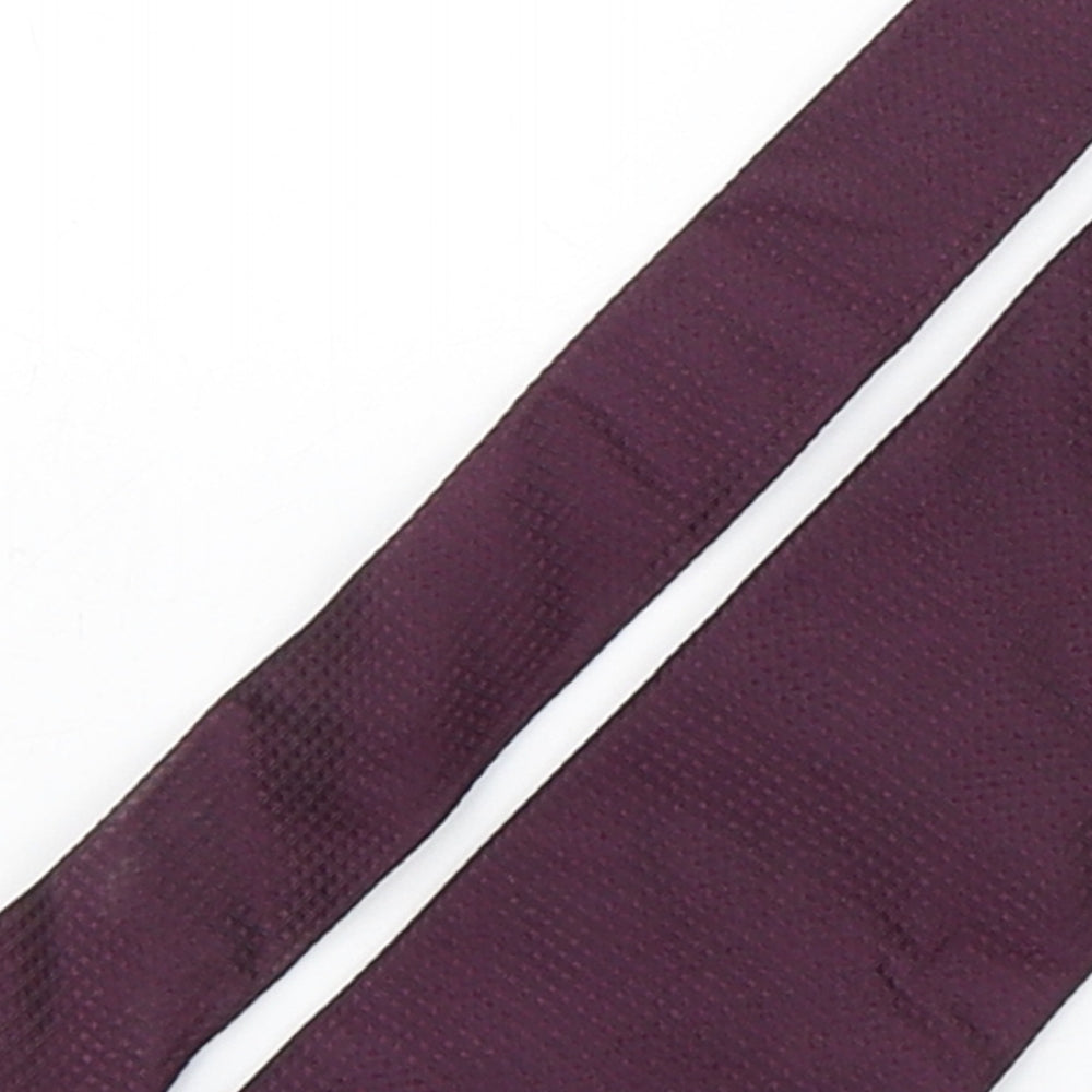Zadi Mens Purple  Silk Pointed Tie One Size
