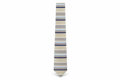 Mens BHS Multicoloured Striped  Pointed Tie