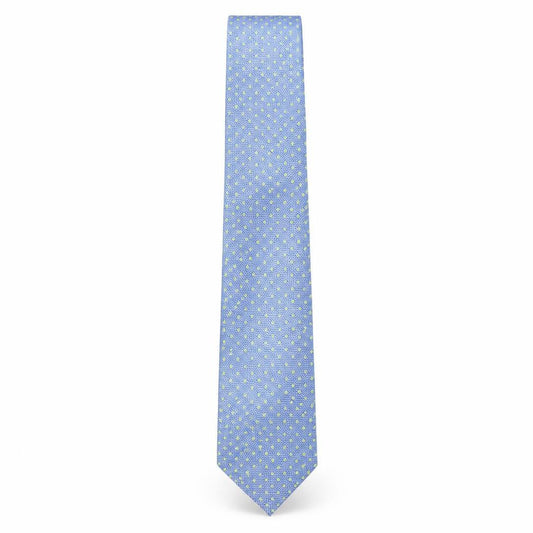 Front view of Michelsons men’s blue floral polyester pointed tie one size