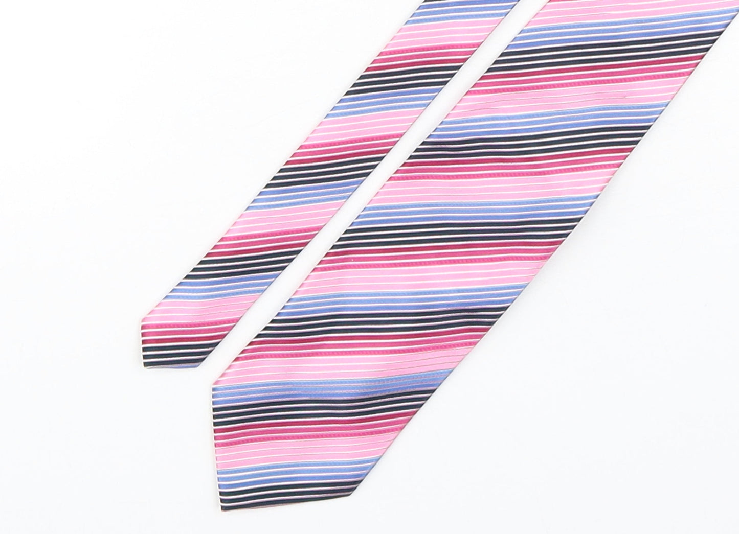 Mens canda Multicoloured Striped  Pointed Tie