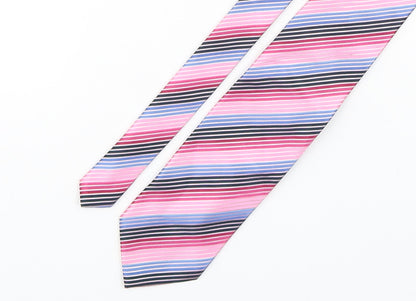 Mens canda Multicoloured Striped  Pointed Tie