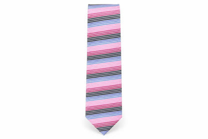 Mens canda Multicoloured Striped  Pointed Tie