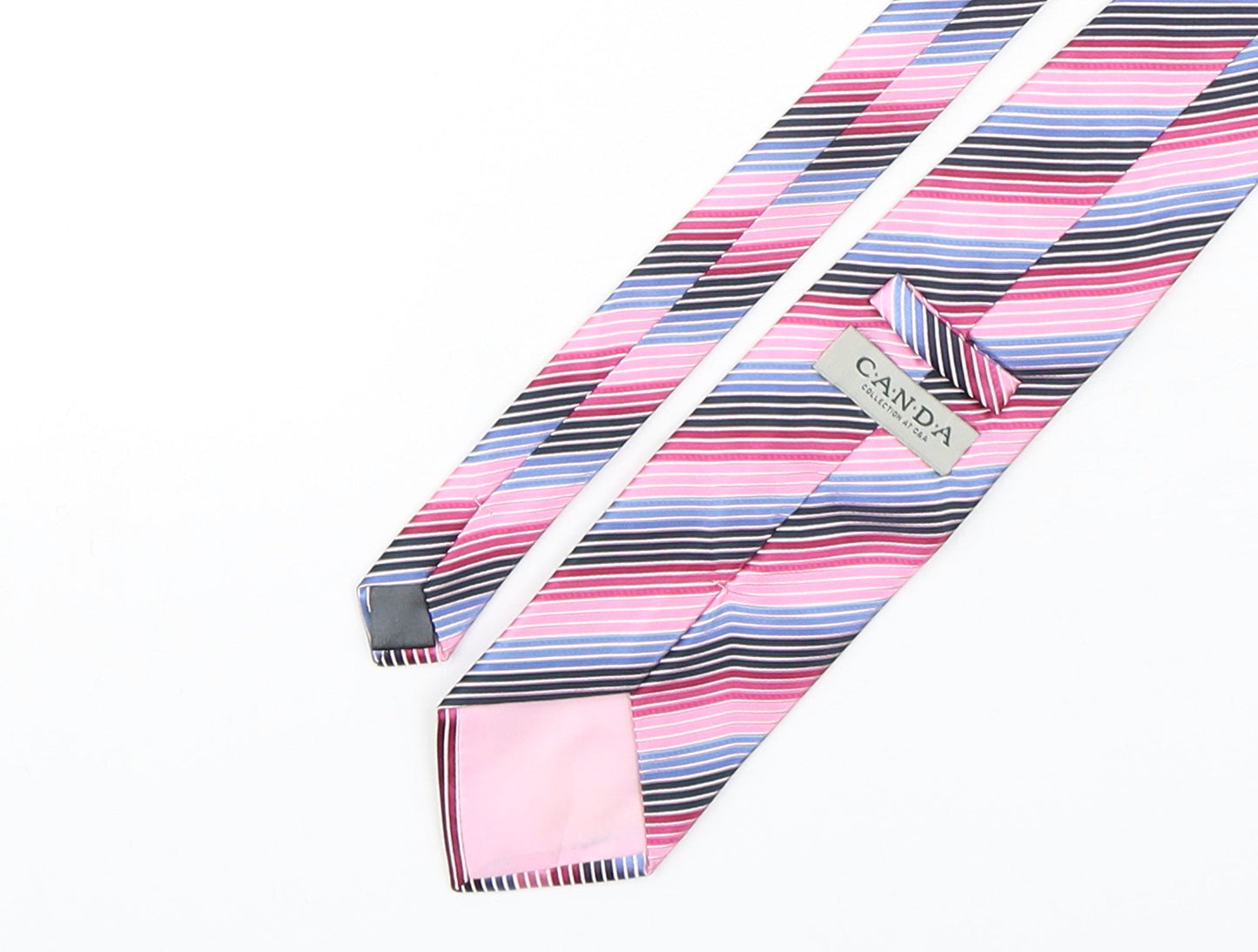 Mens canda Multicoloured Striped  Pointed Tie
