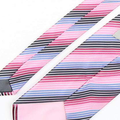 Mens canda Multicoloured Striped  Pointed Tie