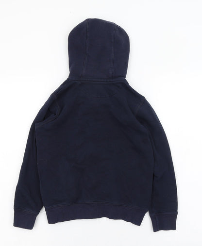 Schoolwear Boys Blue  Cotton Full Zip Hoodie Size 9 Years  Zip - School