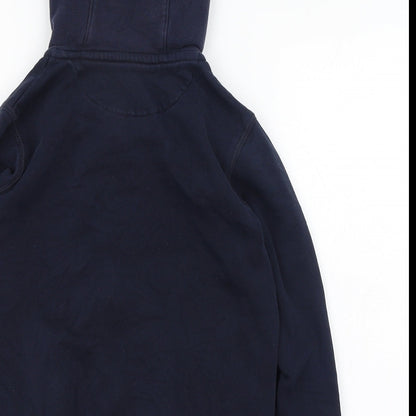 Schoolwear Boys Blue  Cotton Full Zip Hoodie Size 9 Years  Zip - School