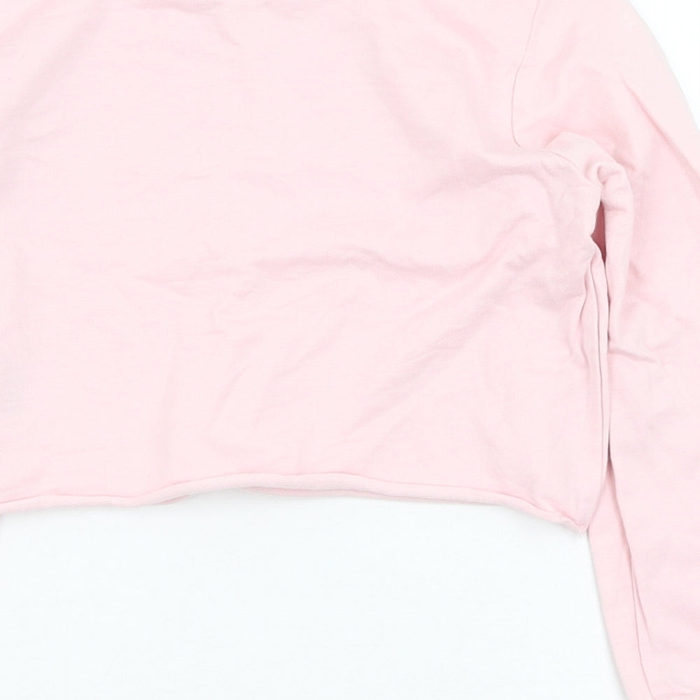 Pep&co Girls Pink  Cotton Pullover Sweatshirt Size 5-6 Years  Pullover - Fab