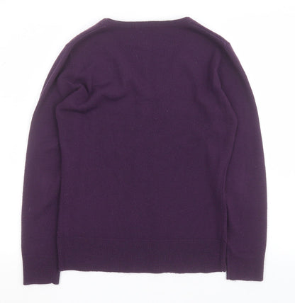 Womens UK Size 6 M&Co Purple Pullover Jumper
