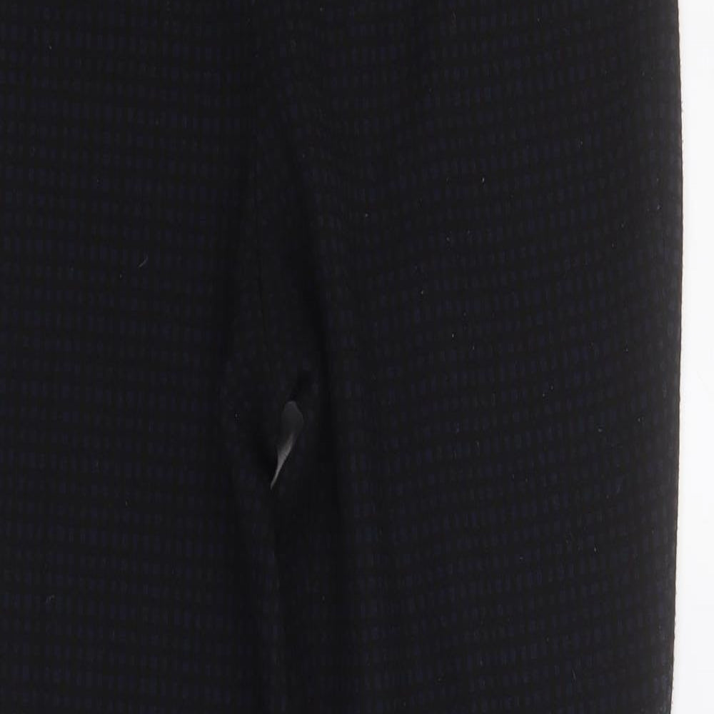 CC Womens Black  Polyester Carrot Trousers Size 10 L28 in Regular Zip