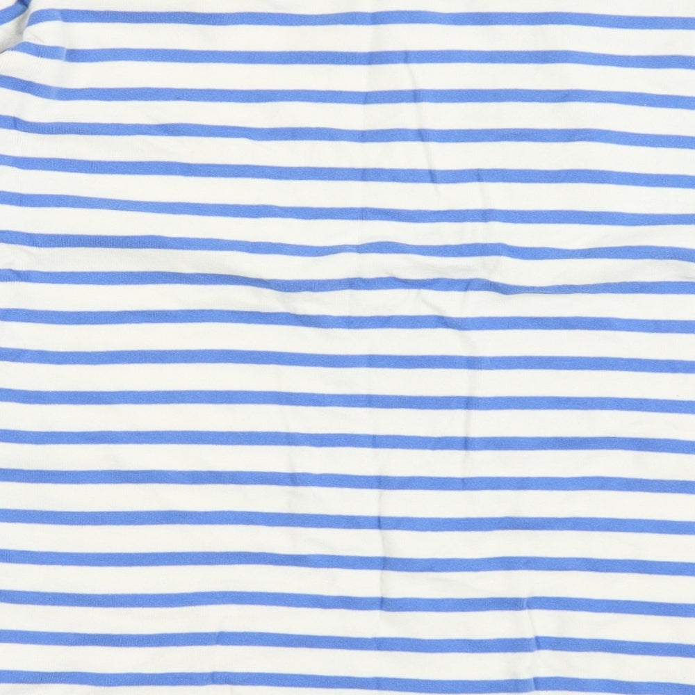 NEXT Girls White Striped 100% Cotton Pullover Sweatshirt Size 10 Years  Pullover - Lovely